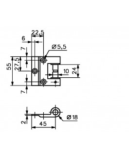 FICHE STREMLER 3206 APPLIQUE HUISSERIES BOIS