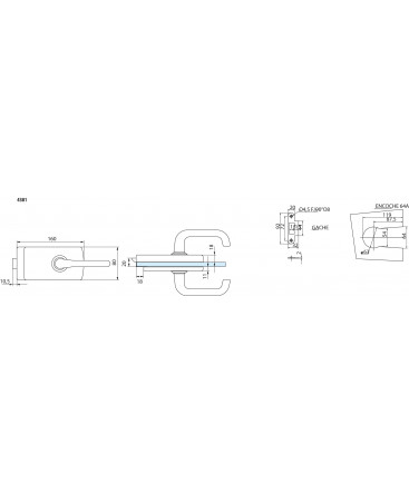 SERRURE STREMLER 4380 DEPORTE - PENE DESAXE